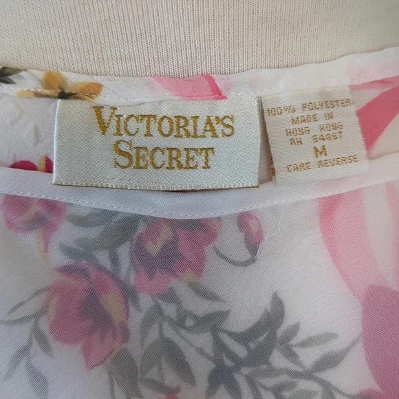 Gold Label Vintage Victoria's Secret‎ Romantic Date Night Sexy Girly Top Medium - Picture 15 of 15